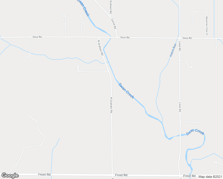 map of restaurants, bars, coffee shops, grocery stores, and more near 3584 North Graham Road in Freeland