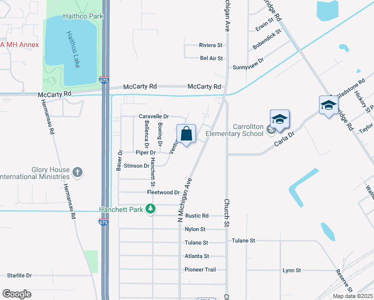 map of restaurants, bars, coffee shops, grocery stores, and more near 3803 North Michigan Avenue in Saginaw