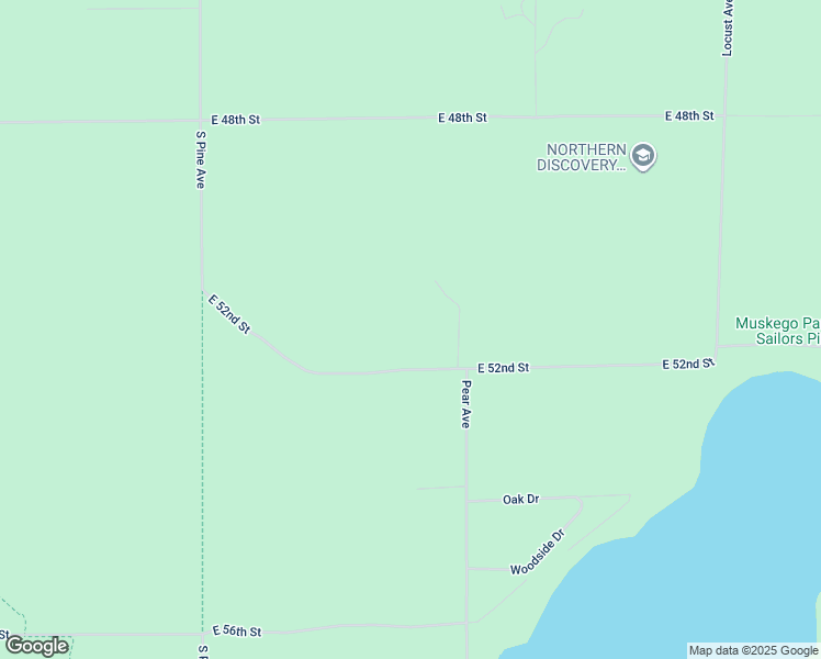map of restaurants, bars, coffee shops, grocery stores, and more near 5101 East 52nd Street in Newaygo