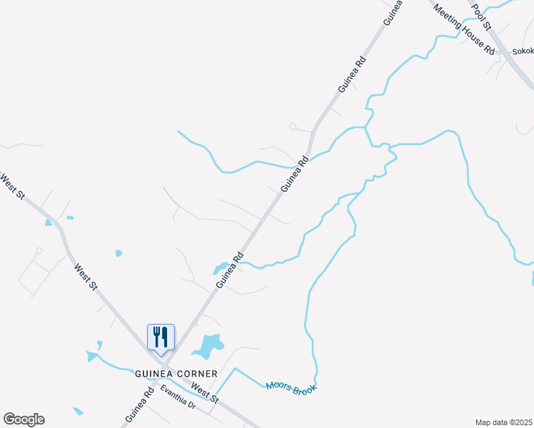 map of restaurants, bars, coffee shops, grocery stores, and more near 121 Guinea Road in Biddeford
