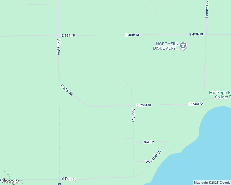 map of restaurants, bars, coffee shops, grocery stores, and more near 5101 East 52nd Street in Newaygo
