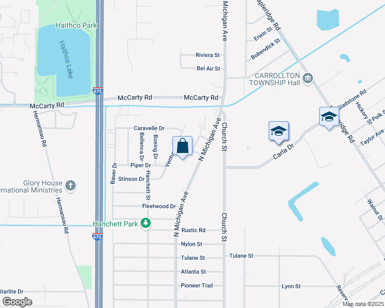 map of restaurants, bars, coffee shops, grocery stores, and more near 3925 North Michigan Avenue in Saginaw