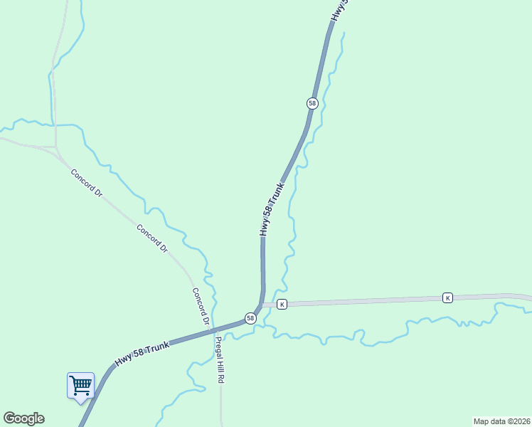 map of restaurants, bars, coffee shops, grocery stores, and more near 16240 Wisconsin 58 in Cazenovia