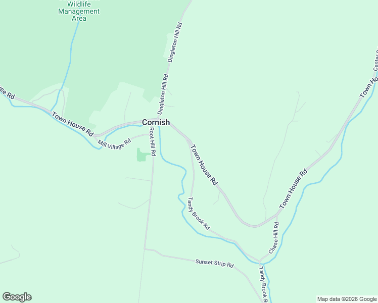 map of restaurants, bars, coffee shops, grocery stores, and more near 719 Town House Road in Cornish