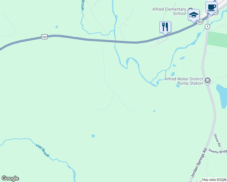 map of restaurants, bars, coffee shops, grocery stores, and more near 1 Torrey Hill Road in Alfred