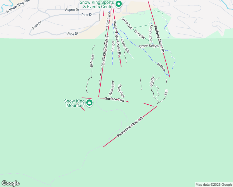 map of restaurants, bars, coffee shops, grocery stores, and more near Unnamed Road in Jackson