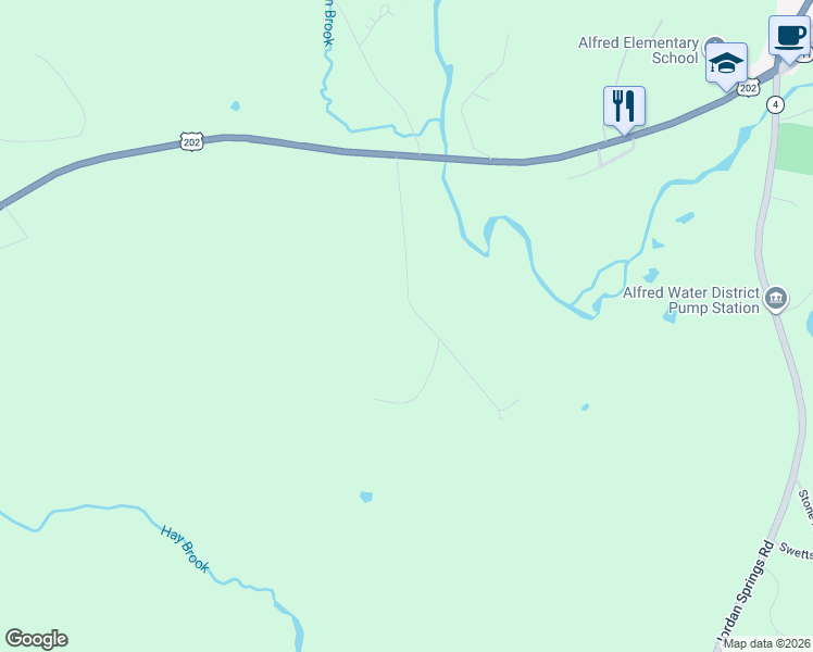 map of restaurants, bars, coffee shops, grocery stores, and more near 1 Torrey Hill Road in Alfred