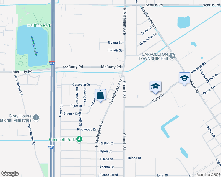 map of restaurants, bars, coffee shops, grocery stores, and more near 3925 North Michigan Avenue in Saginaw