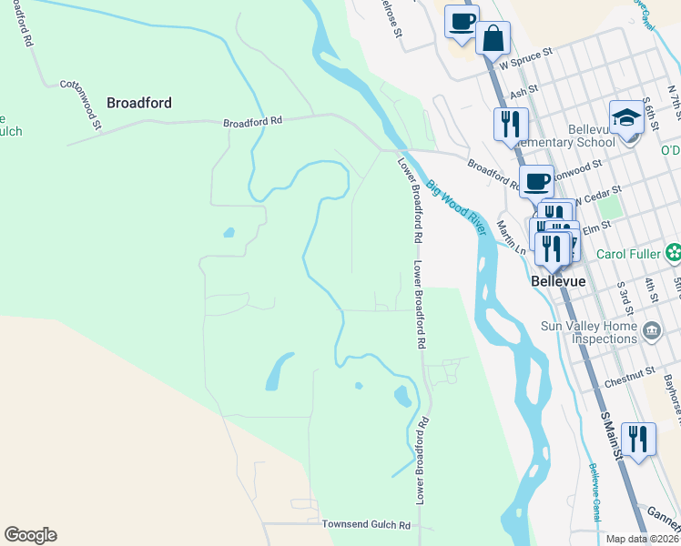 map of restaurants, bars, coffee shops, grocery stores, and more near 220 Polo Club Lane in Bellevue