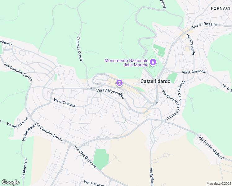 map of restaurants, bars, coffee shops, grocery stores, and more near 17 Via Fabio Filzi in Castelfidardo
