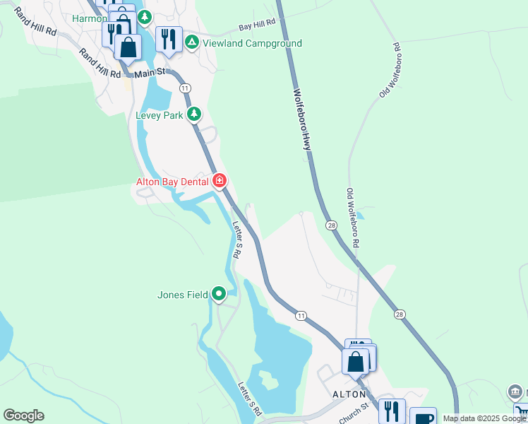 map of restaurants, bars, coffee shops, grocery stores, and more near 19 Wilbert Way in Alton