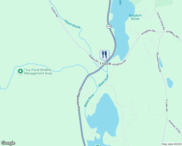 map of restaurants, bars, coffee shops, grocery stores, and more near 1787 Vermont Route 100 in Windsor County