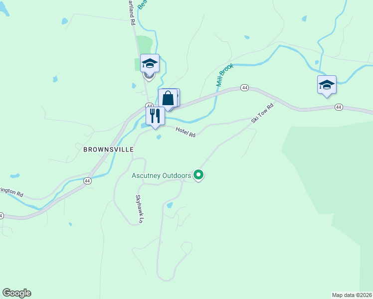 map of restaurants, bars, coffee shops, grocery stores, and more near 295 Hotel Road in West Windsor
