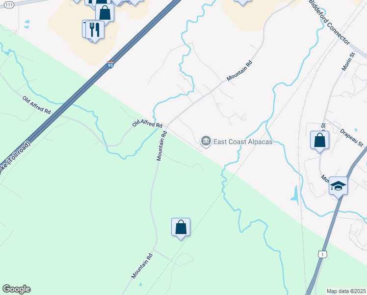 map of restaurants, bars, coffee shops, grocery stores, and more near 77 Mountain Road in Arundel