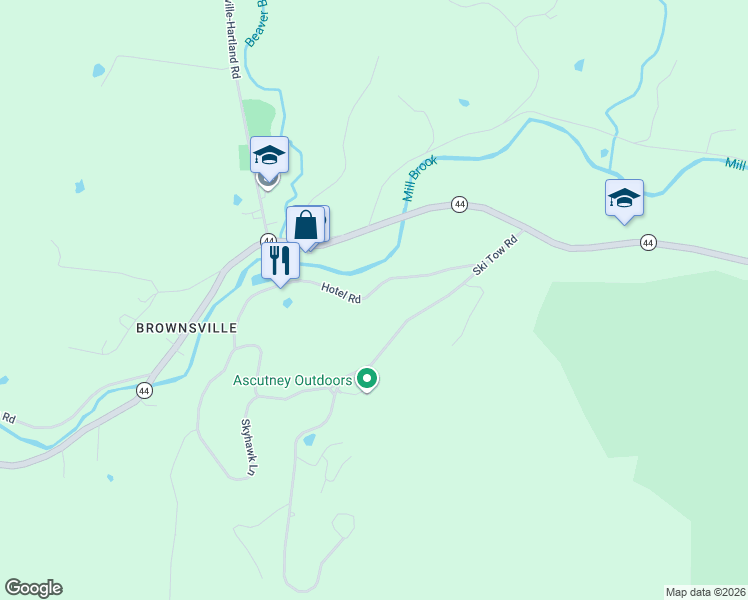 map of restaurants, bars, coffee shops, grocery stores, and more near 295 Hotel Road in West Windsor