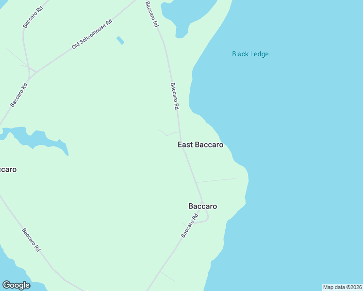 map of restaurants, bars, coffee shops, grocery stores, and more near Baccaro Road in Baccaro