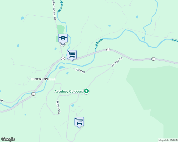 map of restaurants, bars, coffee shops, grocery stores, and more near 295 Hotel Road in West Windsor