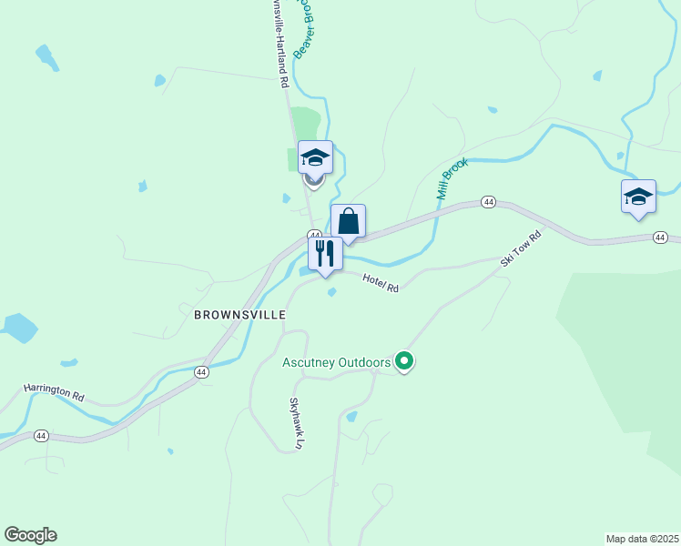 map of restaurants, bars, coffee shops, grocery stores, and more near 464 Hotel Road in West Windsor