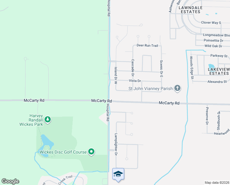 map of restaurants, bars, coffee shops, grocery stores, and more near 6939 Island Drive South in Saginaw