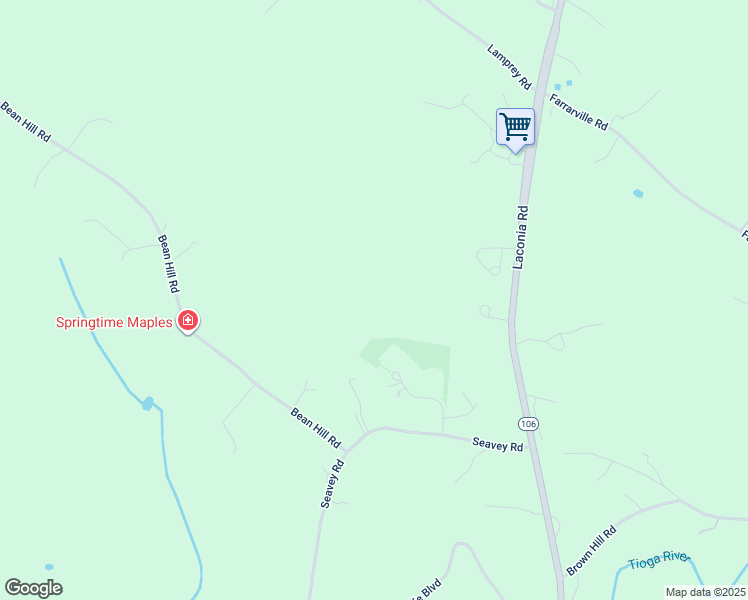 map of restaurants, bars, coffee shops, grocery stores, and more near 375 Bean Hill Road in Belmont
