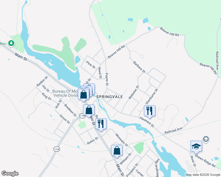 map of restaurants, bars, coffee shops, grocery stores, and more near in Sanford