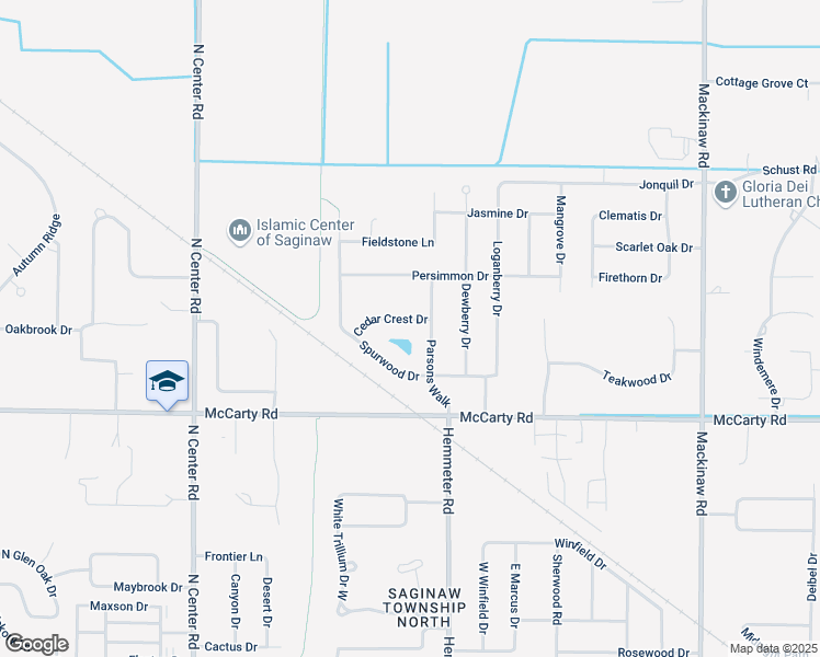 map of restaurants, bars, coffee shops, grocery stores, and more near 4215 Parsons Walk in Saginaw