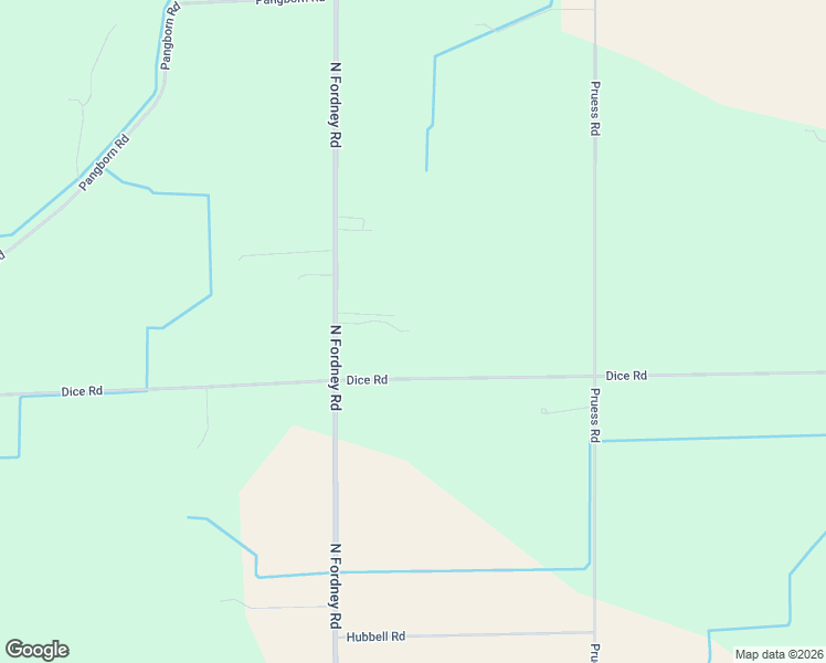 map of restaurants, bars, coffee shops, grocery stores, and more near 4090 North Fordney Road in Hemlock