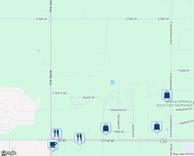 map of restaurants, bars, coffee shops, grocery stores, and more near 1215 East Madison Street in Tea