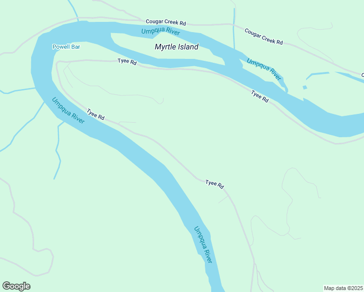 map of restaurants, bars, coffee shops, grocery stores, and more near 17821 Tyee Road in Umpqua