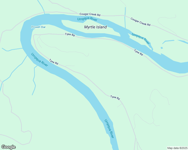 map of restaurants, bars, coffee shops, grocery stores, and more near 17821 Tyee Road in Umpqua