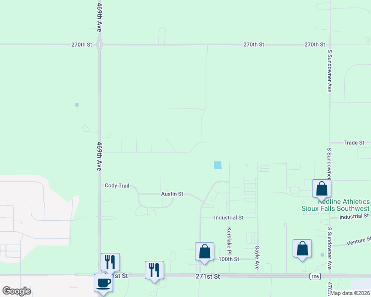 map of restaurants, bars, coffee shops, grocery stores, and more near 1215 East Madison Street in Tea