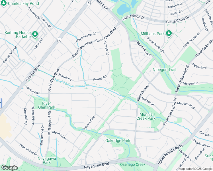 map of restaurants, bars, coffee shops, grocery stores, and more near 2406 Susquehanna Court in Oakville