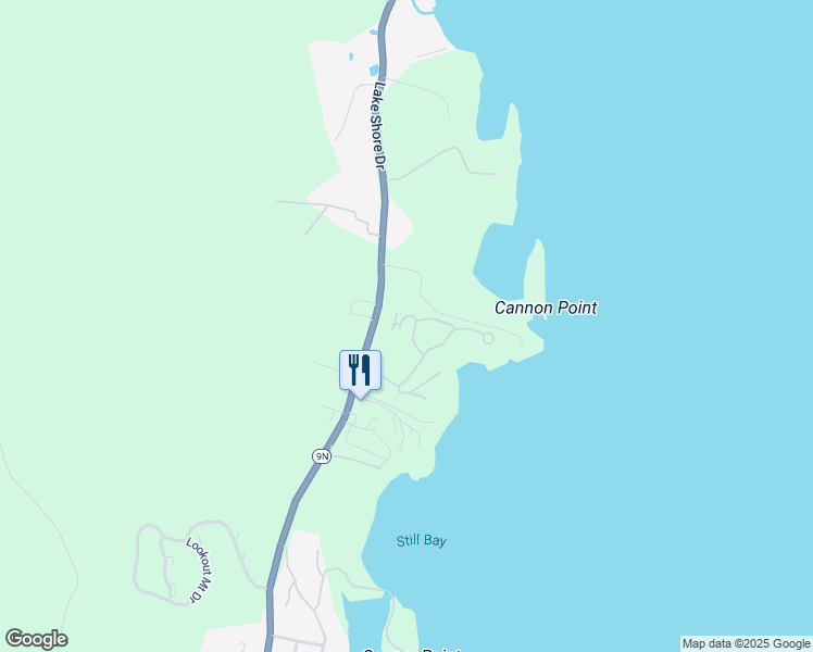 map of restaurants, bars, coffee shops, grocery stores, and more near 4 Antlers Spur in Lake George