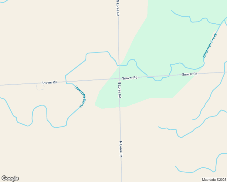 map of restaurants, bars, coffee shops, grocery stores, and more near 1001-1453 North Loree Road in Carsonville