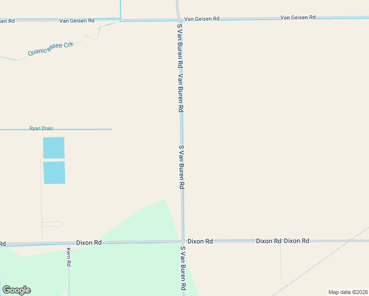 map of restaurants, bars, coffee shops, grocery stores, and more near 1289 Van Buren Road in Reese