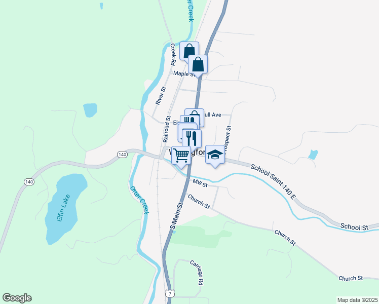 map of restaurants, bars, coffee shops, grocery stores, and more near in Wallingford