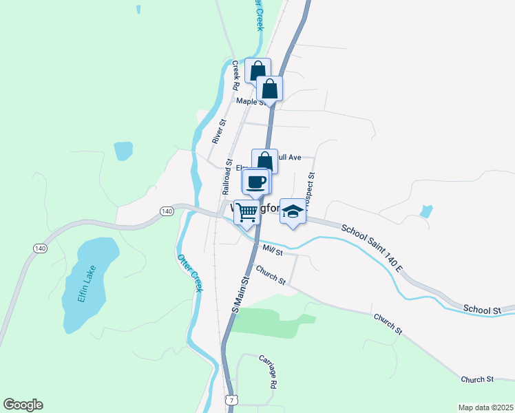 map of restaurants, bars, coffee shops, grocery stores, and more near in Wallingford