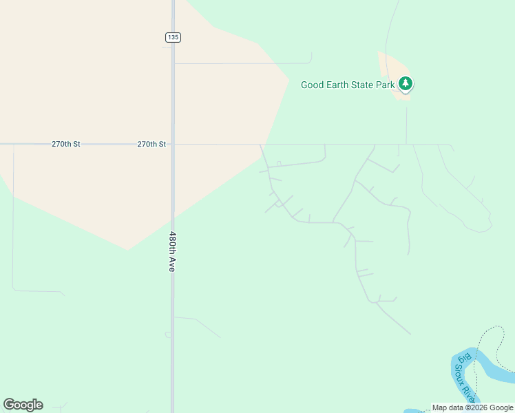 map of restaurants, bars, coffee shops, grocery stores, and more near 48027 Driftwood Cir in Sioux Falls