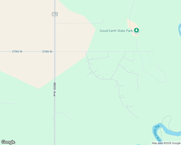 map of restaurants, bars, coffee shops, grocery stores, and more near 48027 Driftwood Circle in Sioux Falls