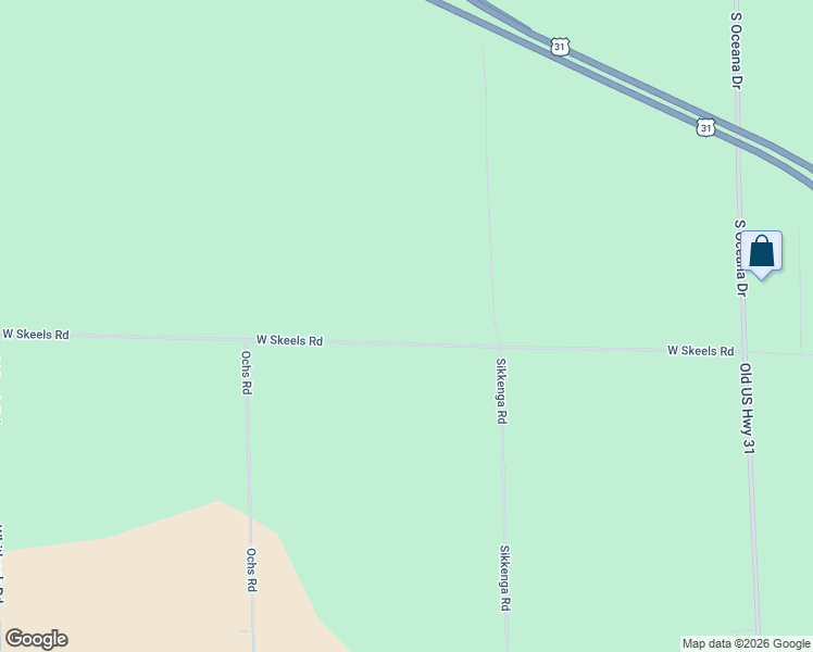 map of restaurants, bars, coffee shops, grocery stores, and more near 3346 West Skeels Road in Montague
