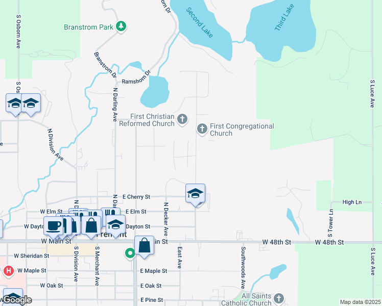 map of restaurants, bars, coffee shops, grocery stores, and more near 441 Mary Lane in Fremont