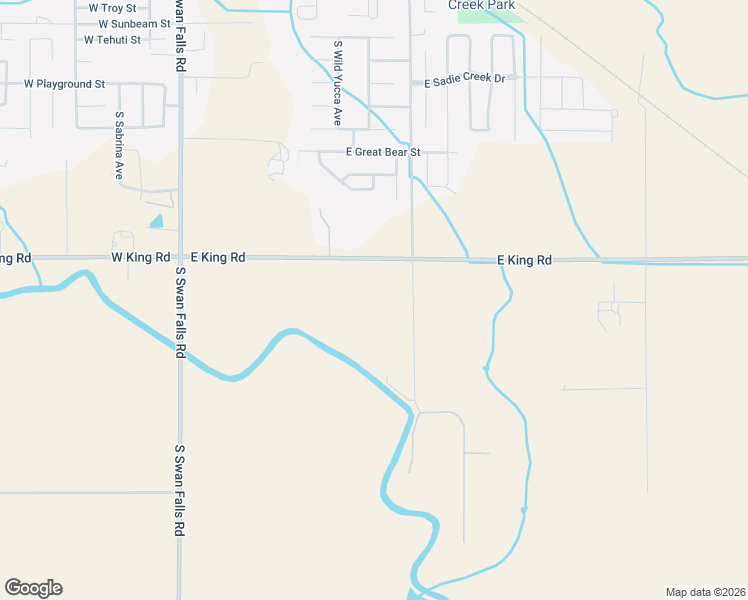 map of restaurants, bars, coffee shops, grocery stores, and more near 603 East King Road in Kuna
