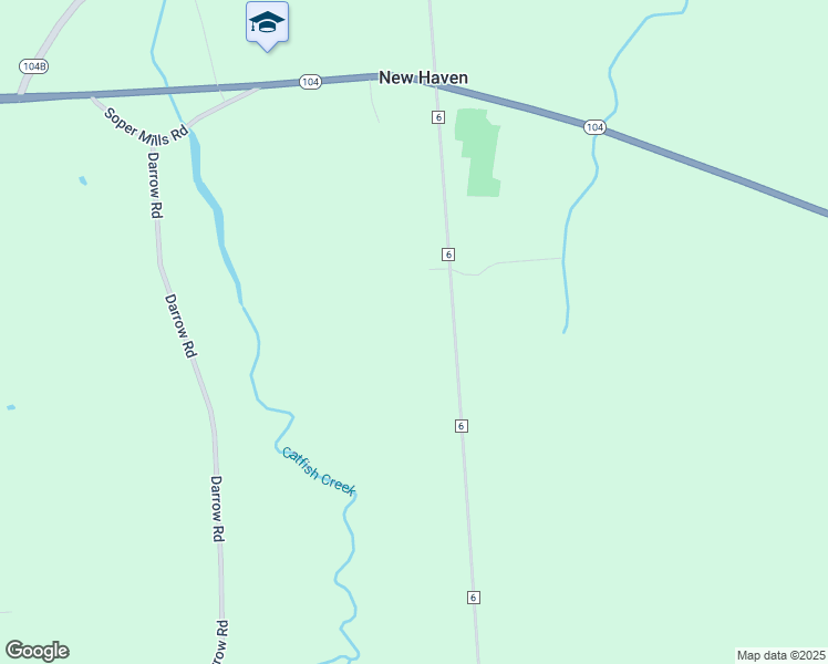map of restaurants, bars, coffee shops, grocery stores, and more near 3541 County Route 6 in Mexico