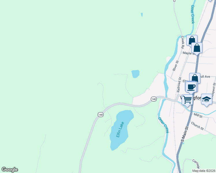 map of restaurants, bars, coffee shops, grocery stores, and more near 191 Highland Road in Wallingford