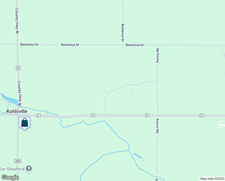 map of restaurants, bars, coffee shops, grocery stores, and more near 7757 High Point Circle in West Bend