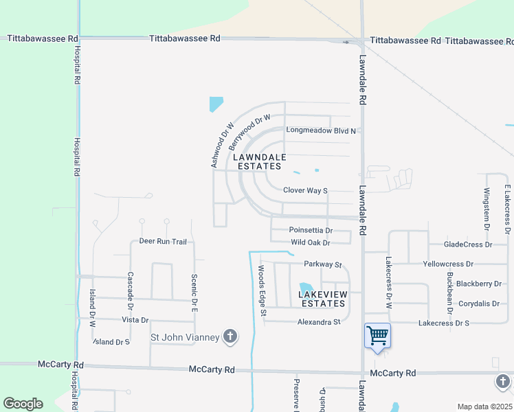 map of restaurants, bars, coffee shops, grocery stores, and more near 4509 Longmeadow Boulevard West in Saginaw Charter Township