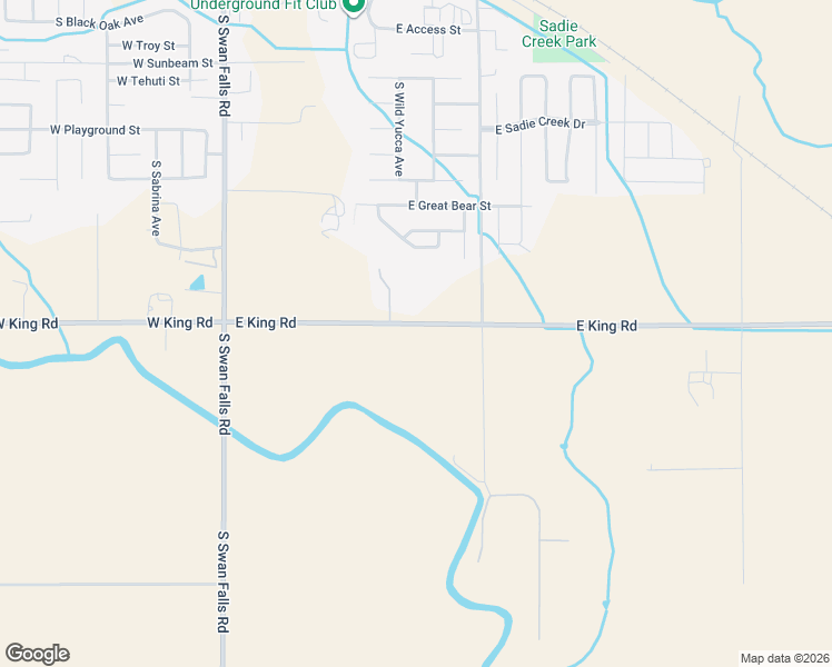 map of restaurants, bars, coffee shops, grocery stores, and more near 603 East King Road in Kuna