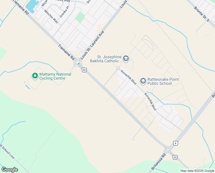 map of restaurants, bars, coffee shops, grocery stores, and more near 490 Gordon Krantz Avenue in Milton