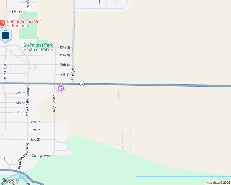 map of restaurants, bars, coffee shops, grocery stores, and more near 922 Kennedy Street in Baraboo