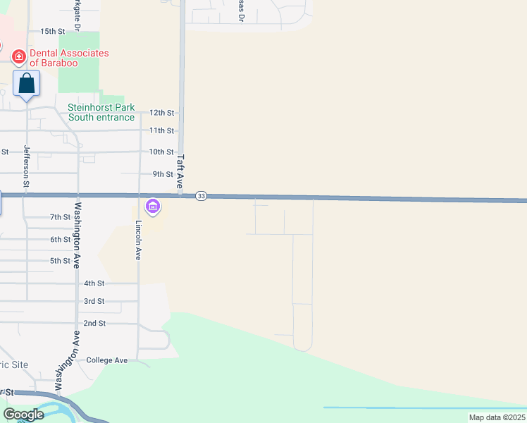 map of restaurants, bars, coffee shops, grocery stores, and more near 922 Kennedy Street in Baraboo
